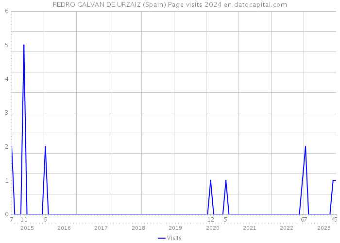 PEDRO GALVAN DE URZAIZ (Spain) Page visits 2024 