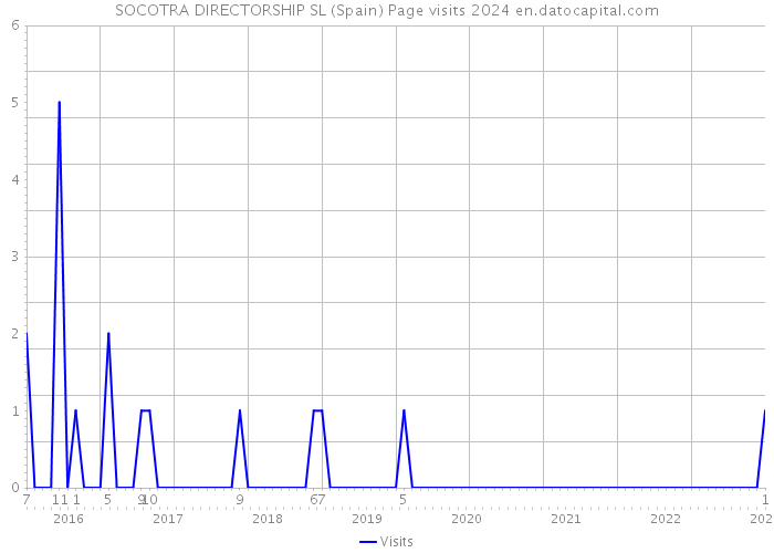 SOCOTRA DIRECTORSHIP SL (Spain) Page visits 2024 
