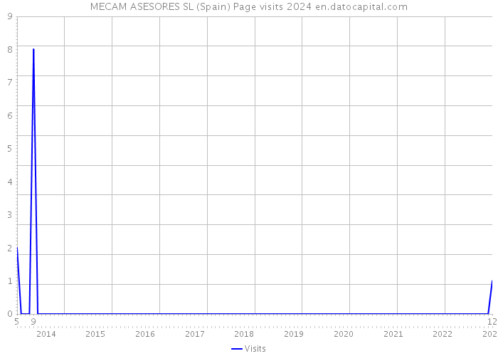 MECAM ASESORES SL (Spain) Page visits 2024 