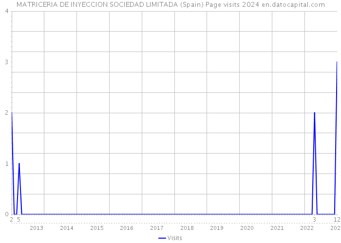 MATRICERIA DE INYECCION SOCIEDAD LIMITADA (Spain) Page visits 2024 