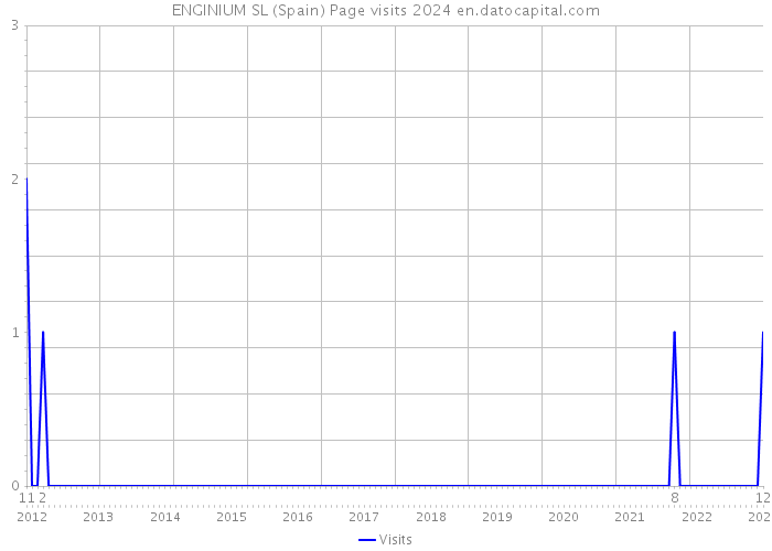 ENGINIUM SL (Spain) Page visits 2024 