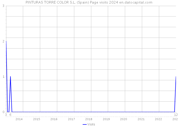 PINTURAS TORRE COLOR S.L. (Spain) Page visits 2024 