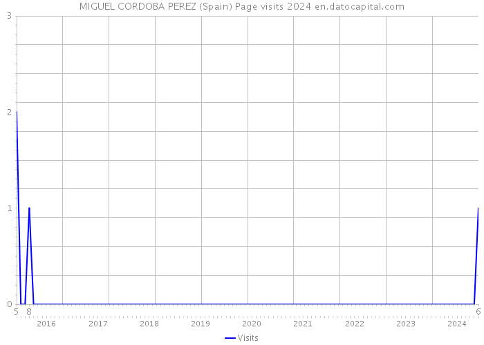 MIGUEL CORDOBA PEREZ (Spain) Page visits 2024 