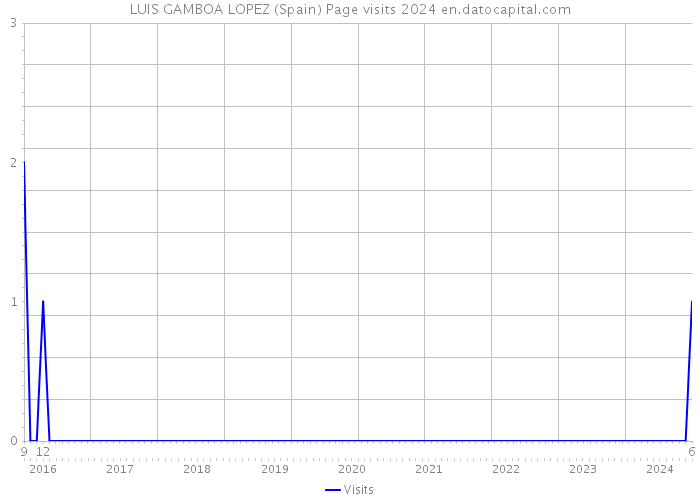 LUIS GAMBOA LOPEZ (Spain) Page visits 2024 