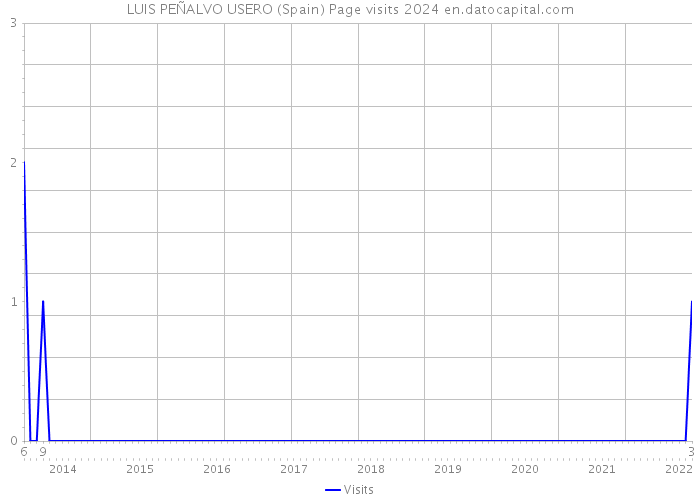 LUIS PEÑALVO USERO (Spain) Page visits 2024 