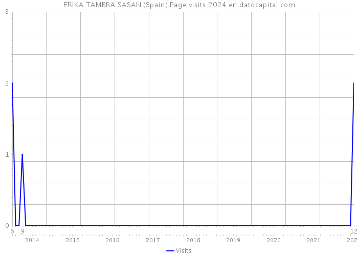 ERIKA TAMBRA SASAN (Spain) Page visits 2024 