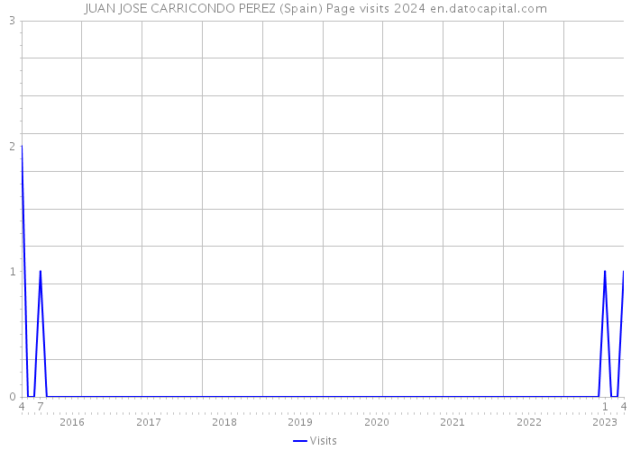 JUAN JOSE CARRICONDO PEREZ (Spain) Page visits 2024 