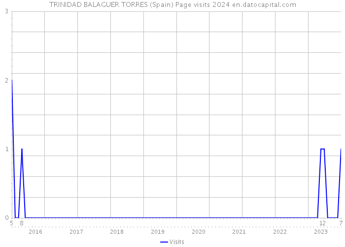 TRINIDAD BALAGUER TORRES (Spain) Page visits 2024 