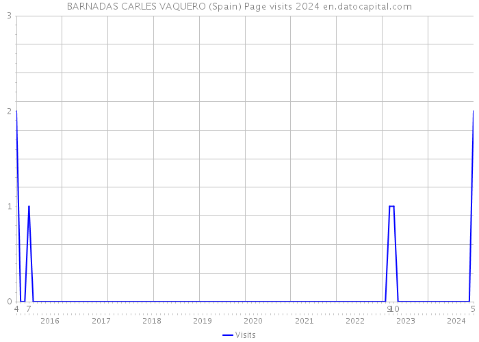 BARNADAS CARLES VAQUERO (Spain) Page visits 2024 