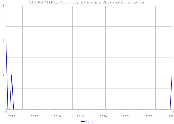 CASTRO Y FERREIRO S.L. (Spain) Page visits 2024 
