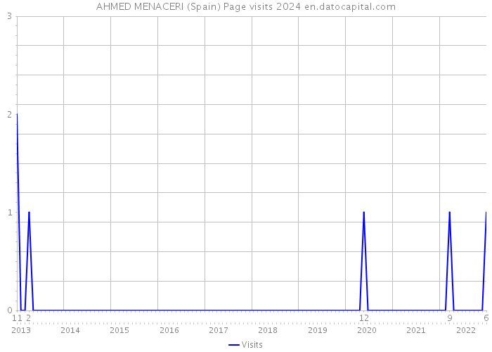 AHMED MENACERI (Spain) Page visits 2024 