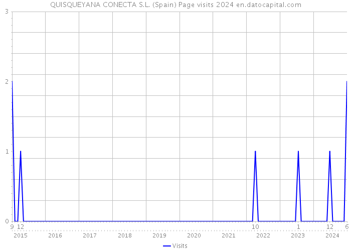 QUISQUEYANA CONECTA S.L. (Spain) Page visits 2024 