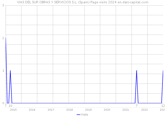 VIAS DEL SUR OBRAS Y SERVICIOS S.L. (Spain) Page visits 2024 