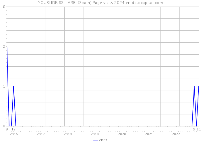 YOUBI IDRISSI LARBI (Spain) Page visits 2024 