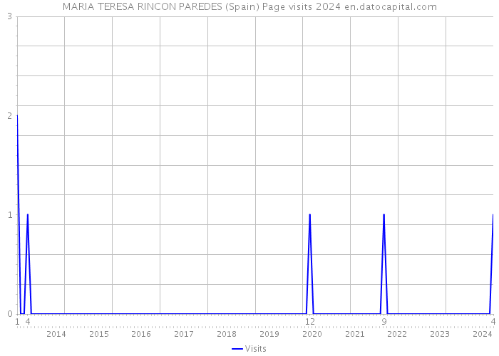 MARIA TERESA RINCON PAREDES (Spain) Page visits 2024 