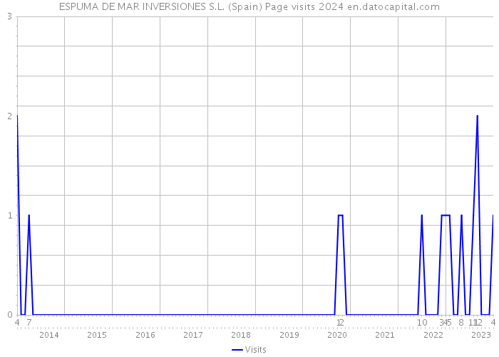 ESPUMA DE MAR INVERSIONES S.L. (Spain) Page visits 2024 