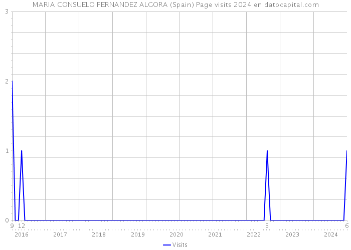 MARIA CONSUELO FERNANDEZ ALGORA (Spain) Page visits 2024 