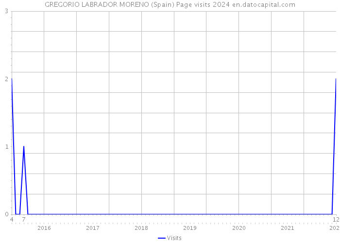 GREGORIO LABRADOR MORENO (Spain) Page visits 2024 