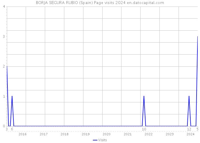 BORJA SEGURA RUBIO (Spain) Page visits 2024 