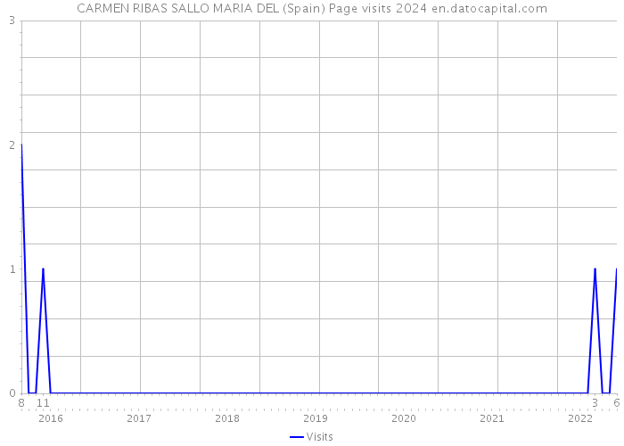 CARMEN RIBAS SALLO MARIA DEL (Spain) Page visits 2024 