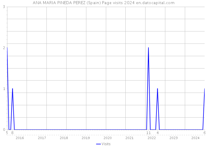 ANA MARIA PINEDA PEREZ (Spain) Page visits 2024 