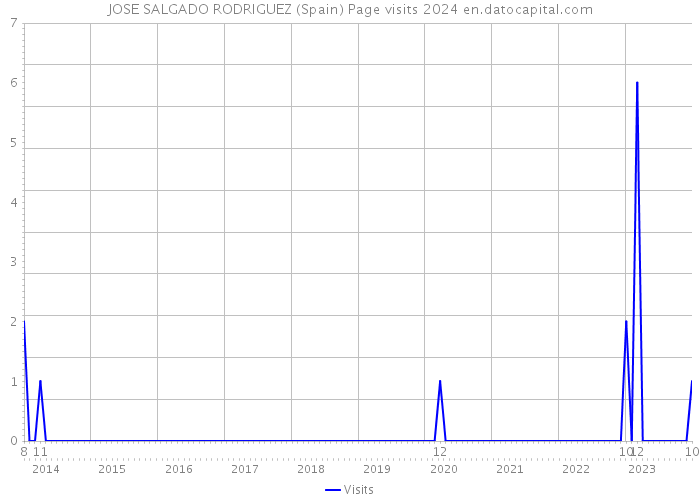 JOSE SALGADO RODRIGUEZ (Spain) Page visits 2024 