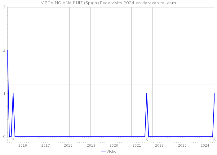 VIZCAINO ANA RUIZ (Spain) Page visits 2024 