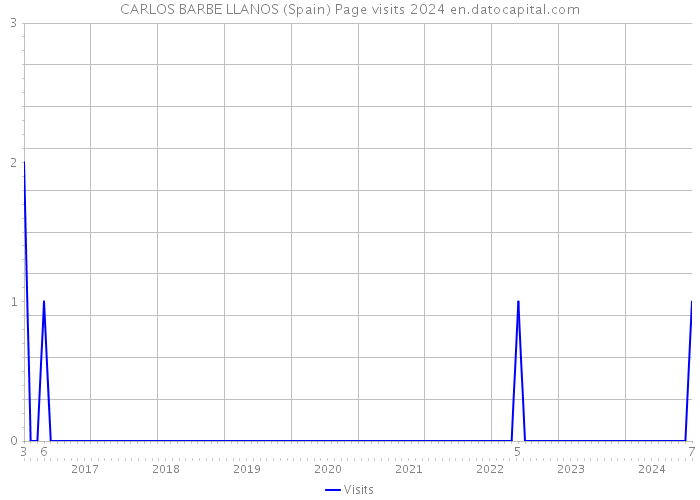 CARLOS BARBE LLANOS (Spain) Page visits 2024 