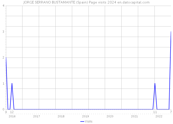 JORGE SERRANO BUSTAMANTE (Spain) Page visits 2024 