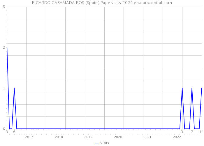 RICARDO CASAMADA ROS (Spain) Page visits 2024 