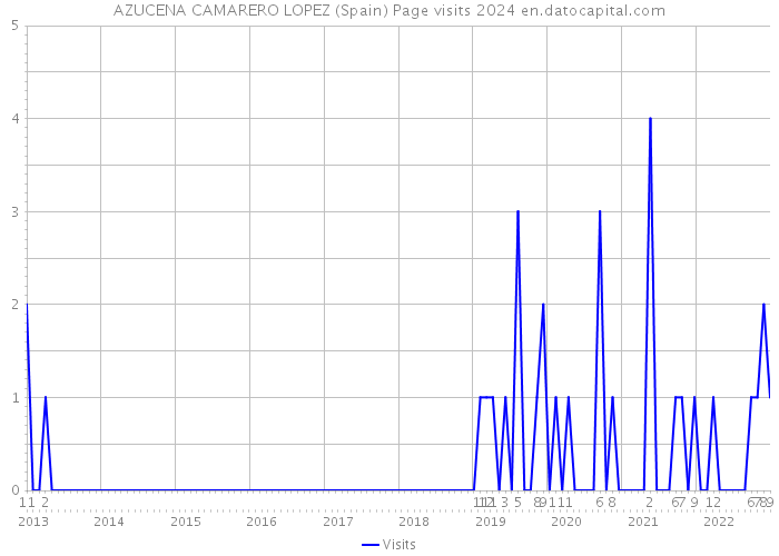 AZUCENA CAMARERO LOPEZ (Spain) Page visits 2024 