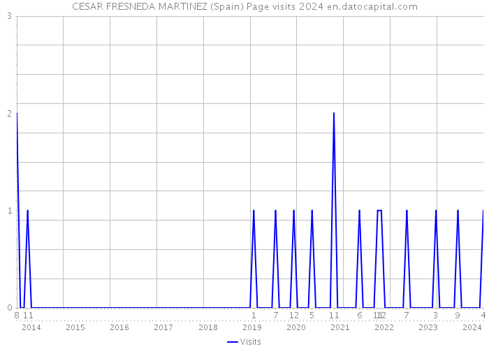 CESAR FRESNEDA MARTINEZ (Spain) Page visits 2024 