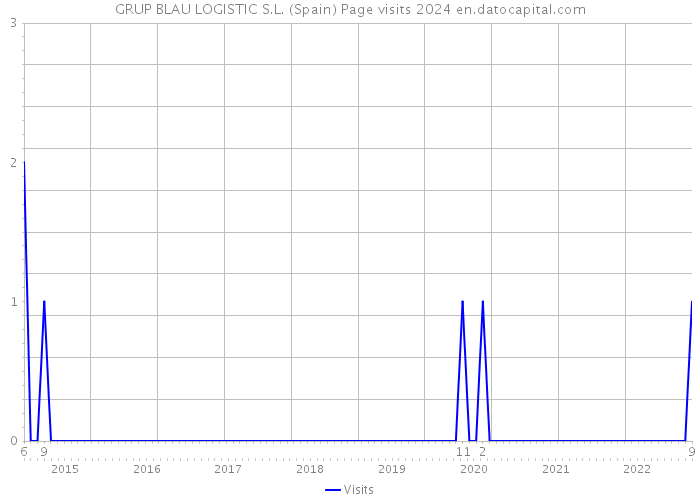 GRUP BLAU LOGISTIC S.L. (Spain) Page visits 2024 