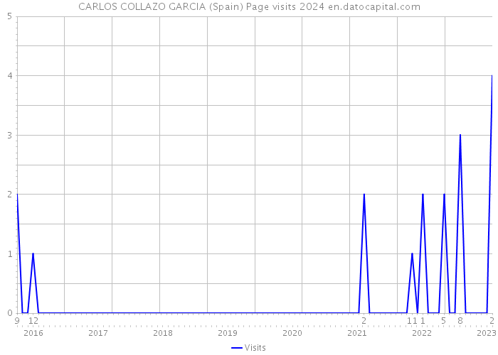 CARLOS COLLAZO GARCIA (Spain) Page visits 2024 