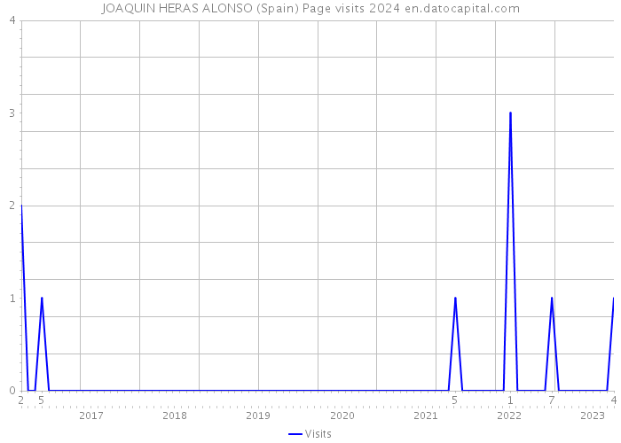 JOAQUIN HERAS ALONSO (Spain) Page visits 2024 