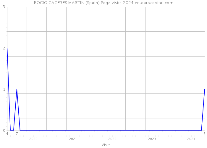 ROCIO CACERES MARTIN (Spain) Page visits 2024 