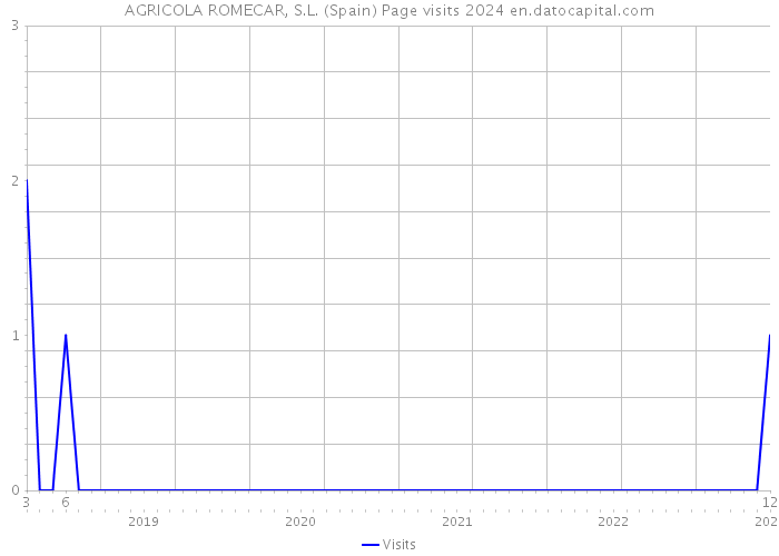 AGRICOLA ROMECAR, S.L. (Spain) Page visits 2024 