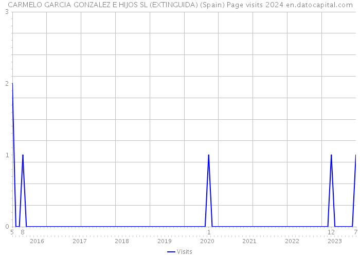 CARMELO GARCIA GONZALEZ E HIJOS SL (EXTINGUIDA) (Spain) Page visits 2024 