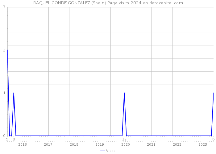 RAQUEL CONDE GONZALEZ (Spain) Page visits 2024 