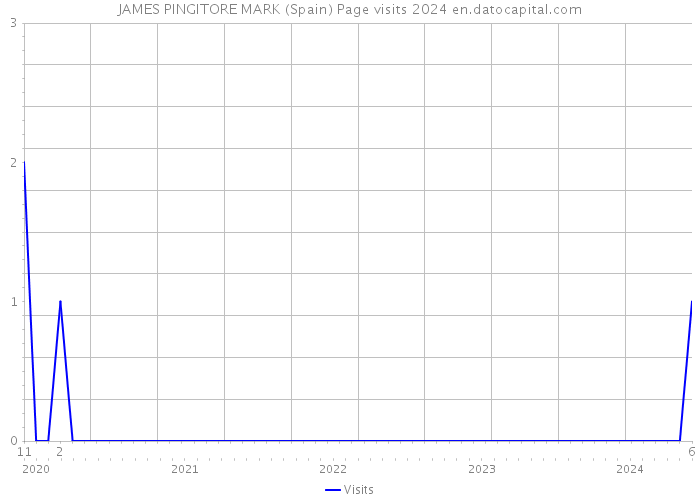 JAMES PINGITORE MARK (Spain) Page visits 2024 