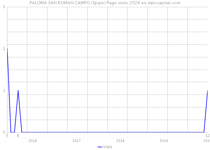 PALOMA SAN ROMAN CAMPO (Spain) Page visits 2024 