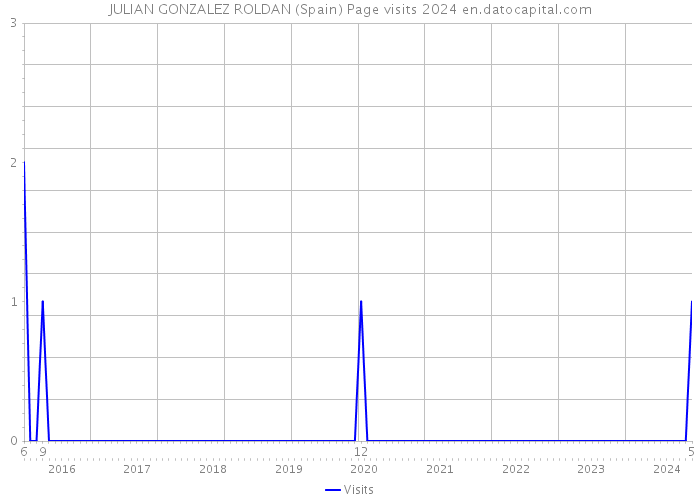 JULIAN GONZALEZ ROLDAN (Spain) Page visits 2024 