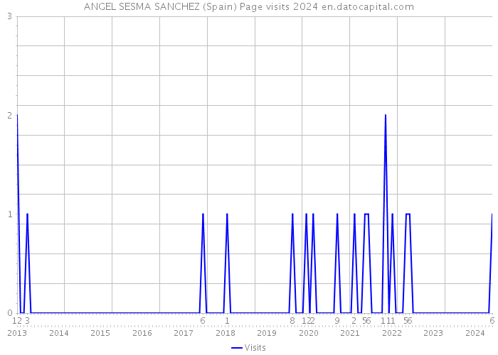 ANGEL SESMA SANCHEZ (Spain) Page visits 2024 