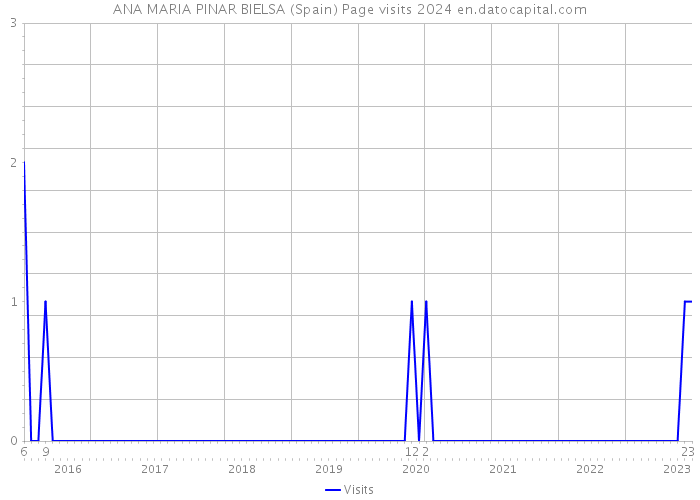 ANA MARIA PINAR BIELSA (Spain) Page visits 2024 