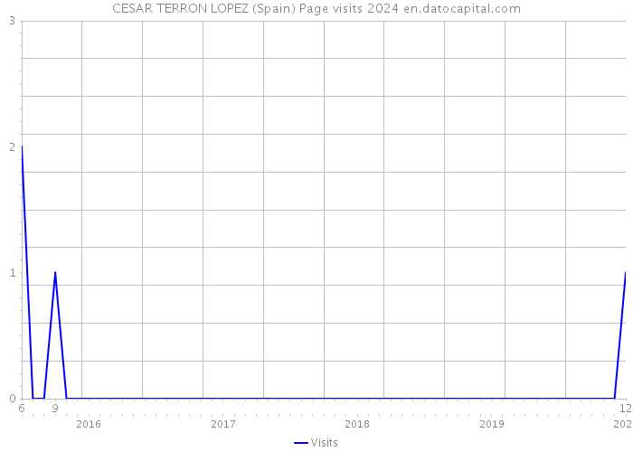 CESAR TERRON LOPEZ (Spain) Page visits 2024 