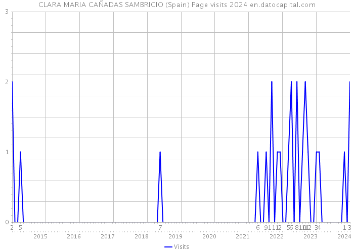 CLARA MARIA CAÑADAS SAMBRICIO (Spain) Page visits 2024 