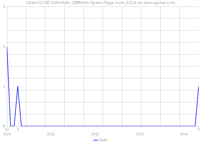 IGNACIO DE CARVAJAL CEBRIAN (Spain) Page visits 2024 