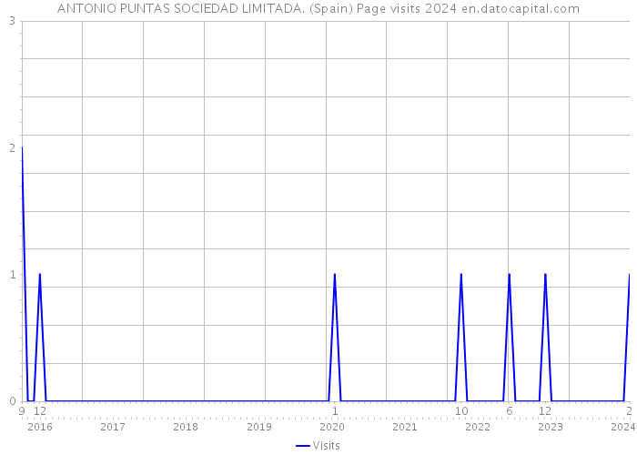 ANTONIO PUNTAS SOCIEDAD LIMITADA. (Spain) Page visits 2024 