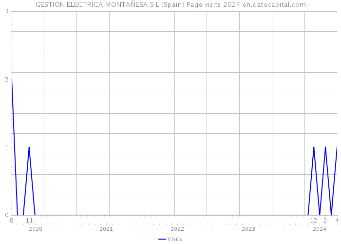 GESTION ELECTRICA MONTAÑESA S L (Spain) Page visits 2024 