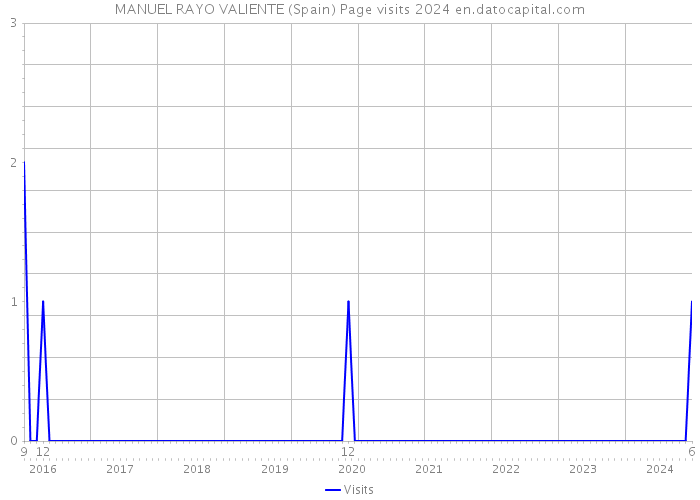MANUEL RAYO VALIENTE (Spain) Page visits 2024 